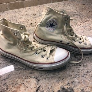 Cream converse all stars